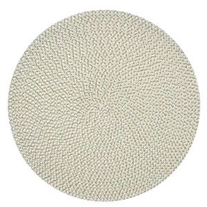 NEW! Gold Metalic and White Round Woven Placemats